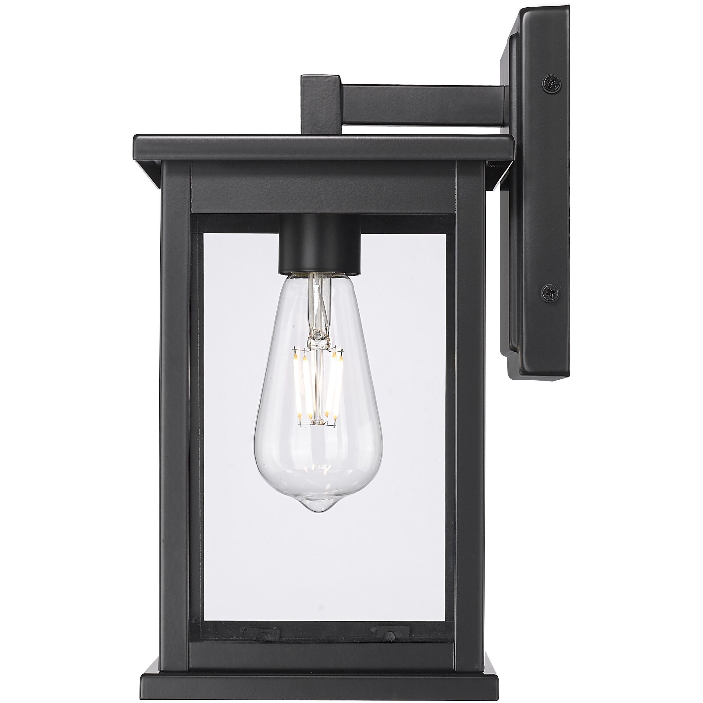 Bowton II 1 Light 12 inch Powder Coated Black Outdoor Wall Sconce
